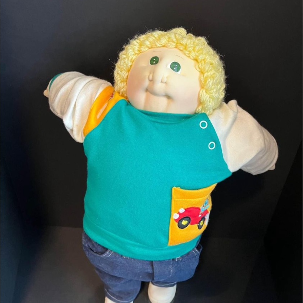 Vintage cabbage, patch cloth, doll
